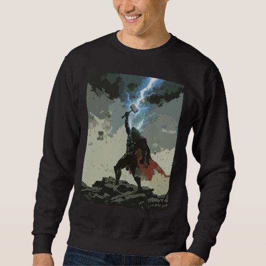 Hero - God of thunder Norse myth Sweatshirt (Vorderseite)