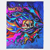 Hero Graffiti Burst Fleecedecke (Vorderseite)