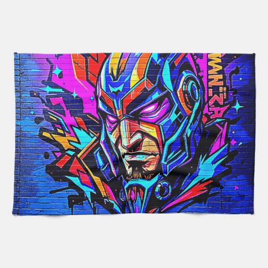 Hero Graffiti Burst Geschirrtuch (Horizontal)