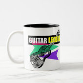 Hero Guitar Legend Retro Vintag Illustration Tasse (Links)