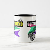 Hero Guitar Legend Retro Vintag Illustration Tasse (Mittel)