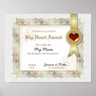 Hero Heart Liebe Award Best Mama Poster