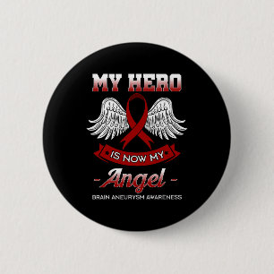 Hero ist jetzt mein Engel-Gehirn Aneurysm-Bewussts Button