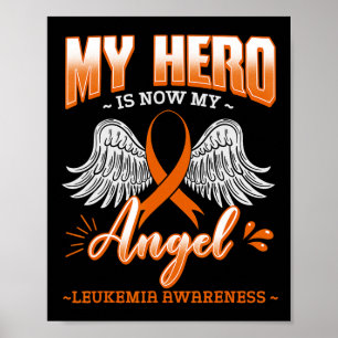 Hero ist jetzt mein Engel Leukämie Knochenmark Hem Poster
