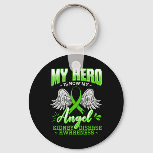 Hero ist jetzt meine Engel-Nierenerkrankung Green  Schlüsselanhänger