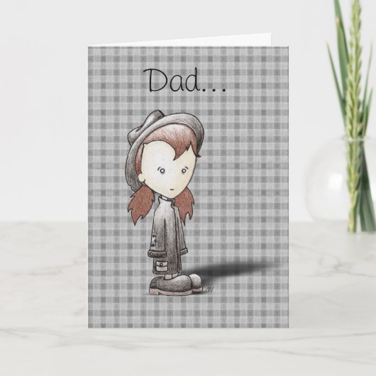 'Hero'-Karte (von Mädchen) Karte (Vorderseite)