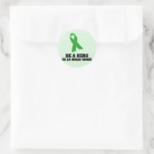 Hero Line Runder Aufkleber (Tasche)