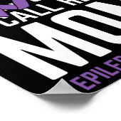 Hero Mama Epilepsy Epilepsy Awareness Epilepsy Pat Poster (Ecke)