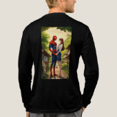 Hero Meets Heart" Tri-Blend Shirt (Rückseite)