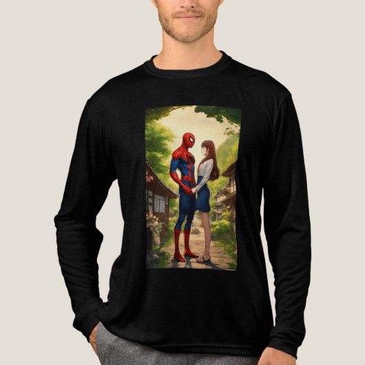 Hero Meets Heart" Tri-Blend Shirt (Vorderseite)