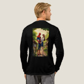 Hero Meets Heart" Tri-Blend Shirt (Voller Rücken)