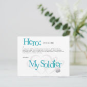 Hero: Mein Soldat Postkarte (Stehend Vorderseite)