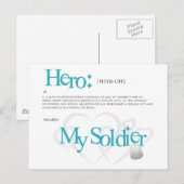 Hero: Mein Soldat Postkarte (Vorne/Hinten)