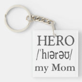Hero Meine Mama Personalisierter Acrylic Schlüssel Schlüsselanhänger (Vorderseite)