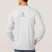 Hero Men's Gray Long-Sleeved T - Shirt (Rückseite)