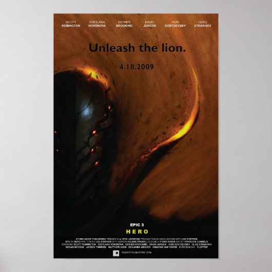 'Hero' Movie Poster (Vorne)