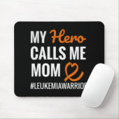 Hero nennt mich Mama Leukämie Krieger Leukämie Awa Mousepad (Mit Mouse)