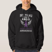 Hero Now Angel Hidradenitis Suppurativa Awareness Hoodie (Vorderseite)