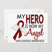 Hero Now My Angel Amyloidose Postkarte (Vorne/Hinten)