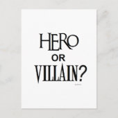 Hero oder Villian Postkarte (Vorderseite)