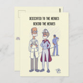 Hero Pale Yellow Postcard Postkarte (Vorne/Hinten)