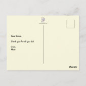 Hero Pale Yellow Postcard Postkarte (Rückseite)