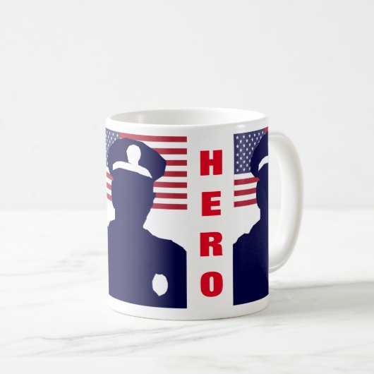 HERO POLIZIST KAFFEETASSE (VorderseiteRechts)