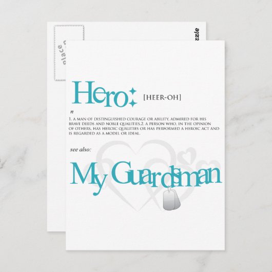 Hero Postkarte (Vorne/Hinten)