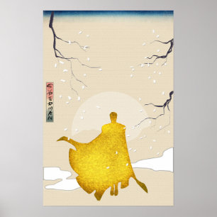 Hero, Retro Vintages japanisches Art Poster