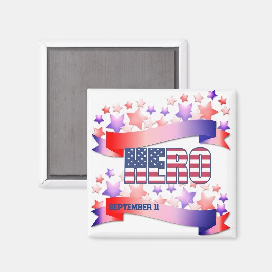 Hero September 11 Magnet (Vorderseite/Rückseite)