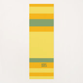 Hero Stripes Horizontal Lines Orange Yellow Green Yogamatte (Vorderseite)