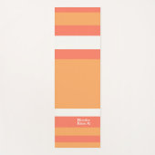 Hero Stripes Horizontal Lines Red Orange White Yogamatte (Vorderseite)