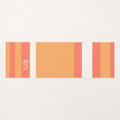 Hero Stripes Horizontal Lines Red Orange White Yogamatte (Vorderseite (Horizontal))