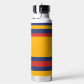 Hero Stripes Horizontal Lines Yellow Blue Red Trinkflasche (rechts)