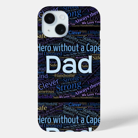 Hero Vater Custom Case-Mate iPhone Hülle (Rückseite)