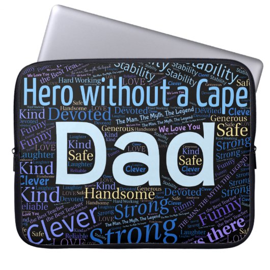 Hero Vater Custom Laptopschutzhülle (Vorderseite)