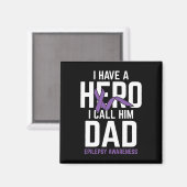 Hero Vater Epilepsy Epilepsy Awareness Epilepsy Pa Magnet (Vorderseite/Rückseite)