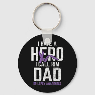 Hero Vater Epilepsy Epilepsy Awareness Epilepsy Pa Schlüsselanhänger
