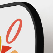 Hero Vater Fath Sunset Krawatte, Mustache & Sonnen Pickleball Schläger (Linke Seite)