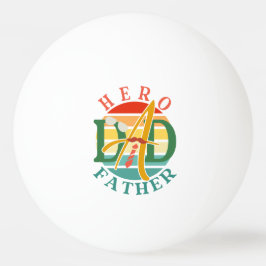 Hero Vater Fath Sunset Krawatte, Mustache & Sonnen Tischtennisball