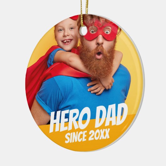 Hero Vater Seit 20XX Modernes Cool Einfaches Keramik Ornament (Links)