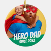 Hero Vater Seit 20XX Modernes Cool Einfaches Keramik Ornament (Hinten)