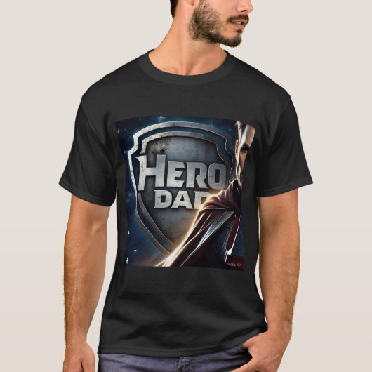 HERO VATER VATERTAG T-Shirt (Vorderseite)