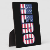 Heroamerikanischer Flaggenstars Streifen Rotes Bla Fotoplatte (Seite)