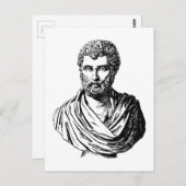 Herodotus bust griechischer Historiker Postkarte (Vorne/Hinten)