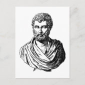 Herodotus bust griechischer Historiker Postkarte (Vorderseite)