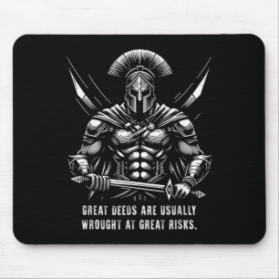 Herodotus Große Taten werden in der Regel großgesc Mousepad