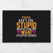 "Héroe en Casa" para el Día del Padre Alkoholflaschenetikett (Einzelnes Label)