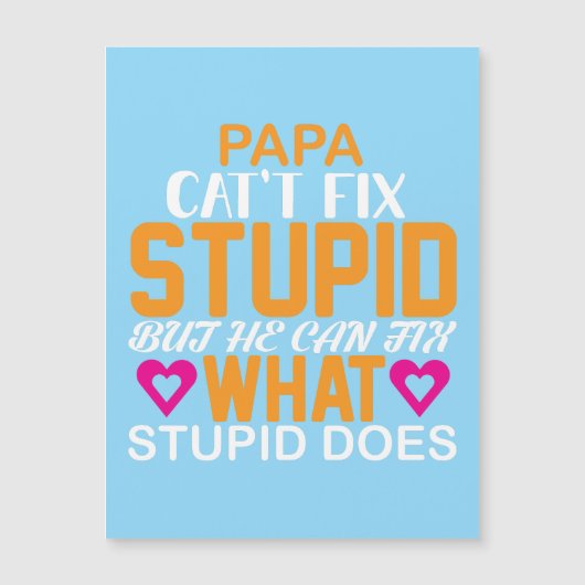 Héroe en Casa" para el Día del Padre Magnetkarte (Vorderseite)