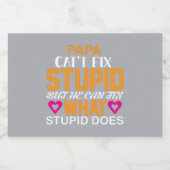 "Héroe en Casa" para el Día del Padre Schaumweinetikett (Einzelnes Label)